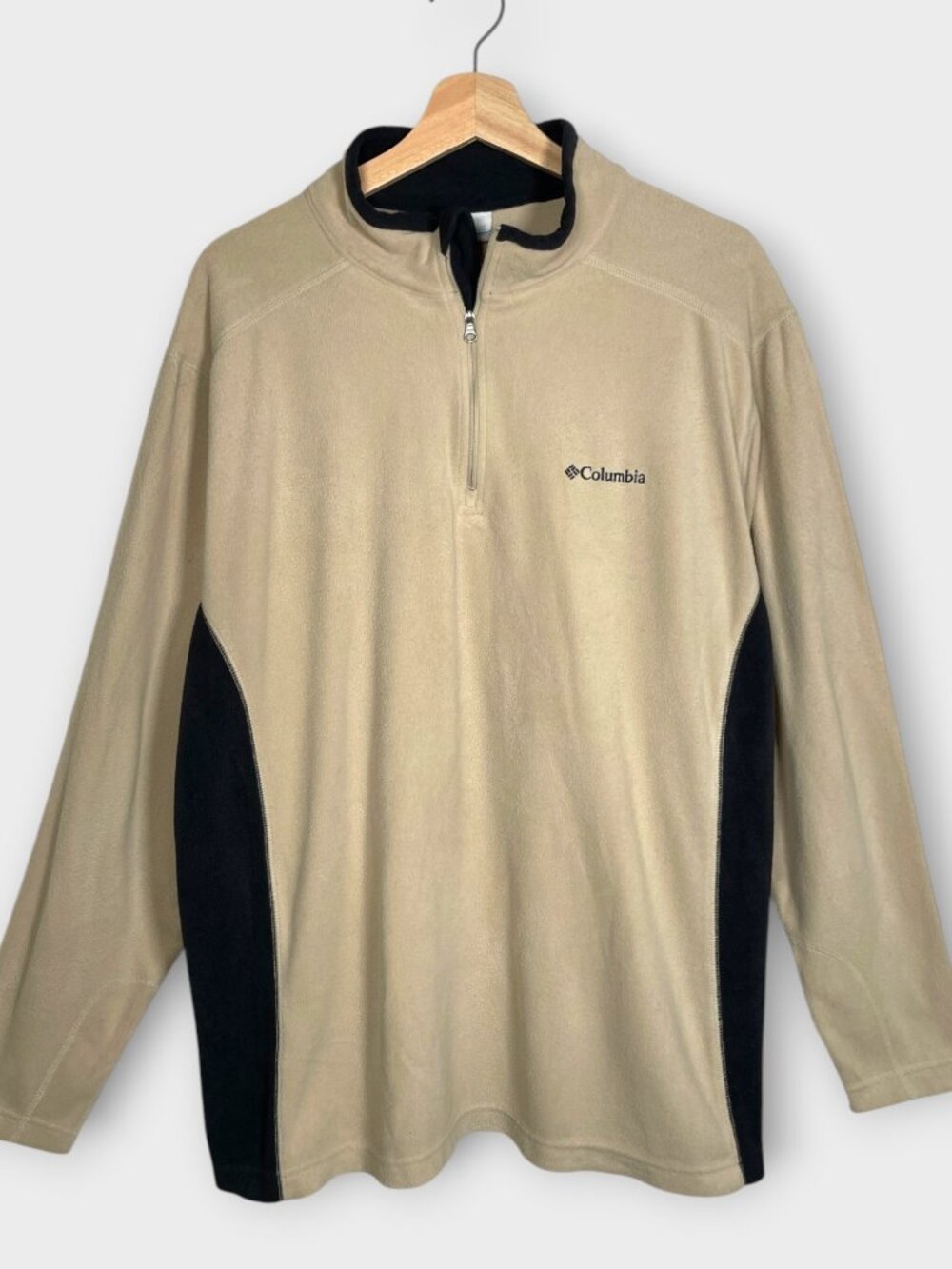 Columbia 1/4 Zip Pullover Fleece Men's XL Lightweight Outdoor Hiking